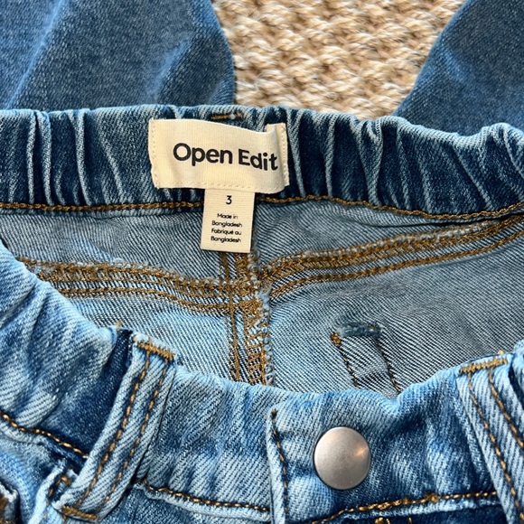 Open Edit toddler girls jeans size 3 Year - Picture 7 of 7